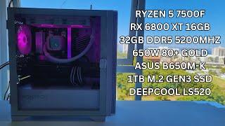 Ryzen 5 7500F & RX 6800 XT PC Build + Benchmarks