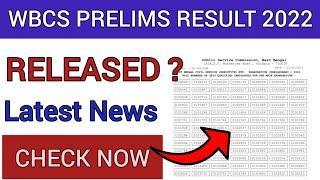 WBCS Prelims Result 2022  How To Check WBCS Result 2022