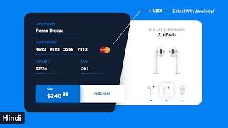 Simple Product Card UI Design Using HTML CSS  E-commerce Card Design Tutorial  Payment Form Design