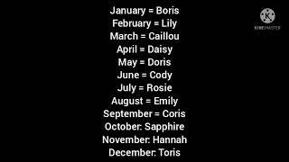 What Month is Your Birthday Caillou Gets Grounded Version