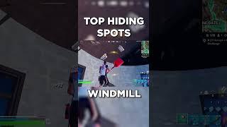 TOP HIDING SPOTS - WINDMILL #fortnite #fortniteranked #fortnitetips