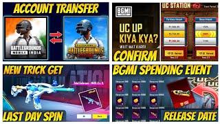 Urgent Update  Bgmi Data Transfer  Bgmi Next UC Up Event  Bgmi Spending Event  3.5 Update Here