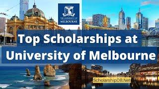 Fully funded undergraduate Masters and PhD scholarships at University Of Melbourne 2022