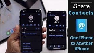 Share a Contact from iPhone to another iPhone via AirDrop