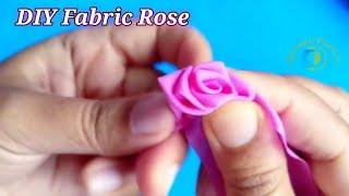 DIY Fabric Rose  How to Make Artificial Flower  DIY Cloth Flower