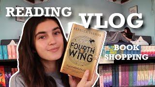 VLOG  ich lese Fourth Wing  reading & shopping