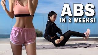 10 MIN Ab Workout  flacher Bauch in 2 WOCHEN  Melissa Minh