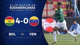 BOLIVIA vs. VENEZUELA 4-0  RESUMEN  ELIMINATORIAS SUDAMERICANAS  FECHA 7