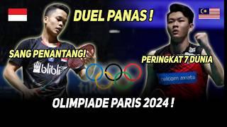 GEGER... Ginting Siap Patahkan Mimpi Emas Lee Zii Jia di Olimpiade Paris 2024