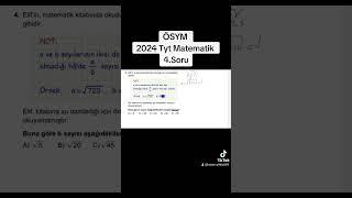 ÖSYM 2024 Tyt Matematik 4.Soru #yks #tytmatematik #matematik #2024tyt #tyt #kpss