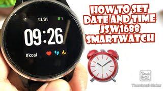 HOW TO SET THE TIME AND DATE OF YOUR JSW1688 SMARTWATCH  AQUA FIT SMARTWATCH  TUTORIAL ENGLISH