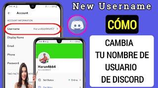 Cómo Cambiar Su NOMBRE DE USUARIO en Discord Actualización 2023  Discord Nuevos Nombres De Usuari