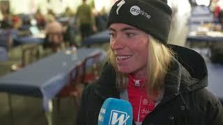 Demi Vollering post race interview FW