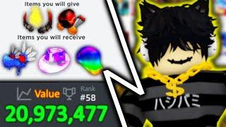 Worlds RICHEST Slender with 20+ MILLION ROBUX in value... Roblox Trade Hangout