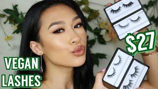 VEGAN LUXE LASH COLLECTION Velour Lash Try On + Review