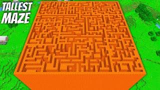 Whats INSIDE the TALLEST LAVA MAZE in Minecraft ? I found a BIGGEST LABYRINTH 