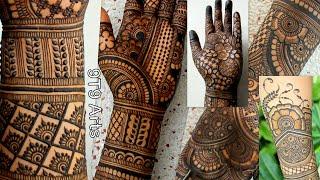 5 Best Karva Chauth mehndi designs  Easy mehndi design hands  Simple mehndi design  Dulhan mehndi