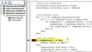 Find maximum value from the selected ranges using Excel VBA