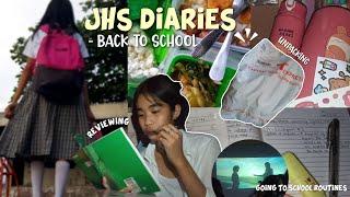 Jhs diaries️ Back to school productive daysunpacking reviewingroutines for school + lunch time