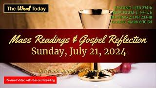 Todays Catholic Mass Readings & Gospel Reflection - Sunday July 21 2024