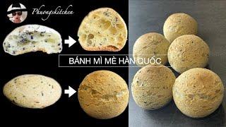 Korean mochi sesame bread