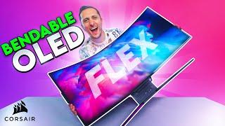 The Worlds First Bendable OLED Gaming Monitor - Corsair Xeneon Flex