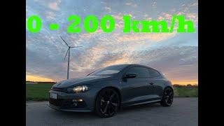 VW Scirocco 2.0 TSI DSG  Beschleunigung Acceleration 0-200