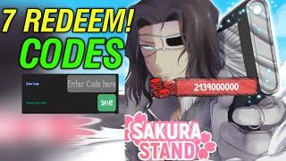 Primera Espada SAKURA STAND CODES CODES - SAKURA STAND CODES 2024