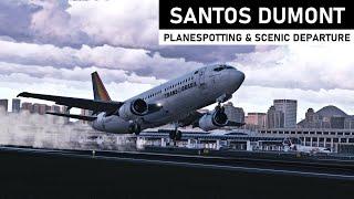 X-PLANE 11  Evening Arrivals & Morning Departures at Santos Dumont  Planespotting + Wingview