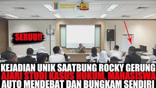 KEJADIAN UNIK INILAH DETIK-DETIK BUNG ROCKY GERUNG DIDEBAT ANAK DIDIKNYA ENDINGNYA TERNYATA .....