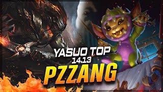 Pz ZZang - Yasuo vs Gnar TOP Patch 14.13 - Grandmaster Yasuo Gameplay