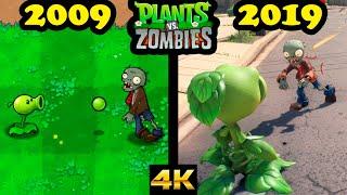 Evolution of Plants vs Zombies games  2009-20192020