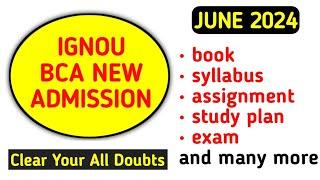 IGNOU BCA NEW Admission Complete Information June 2024  Bca Ignou Guidence