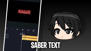 How to Make Saber Text in Alight Motion.  Tutorial #3