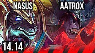 NASUS vs AATROX TOP  401 600+ games  VN Diamond  14.14