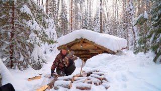 SURVIVE AN EXTREMELY FROSTY NIGHT IN A COZY LOG CABIN. BATH DAY