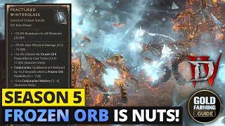 Frozen Orb is Still Nuts New Fractured Winterglass Tested. Massive Conjuration CDR Season 5 Diablo 4