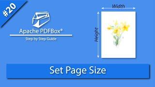 Pdfbox set page size apache pdfbox page size pdfbox custom page size