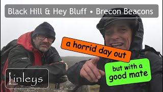 Black Hill via Hey Bluff • Horridly Wet Day Hike  • Bull’s Head Craswall is open • Brecon Beacons