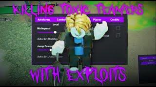 killing toxic teamers in roblox slap royale WITH EXPLOITS... OP R2O HUB