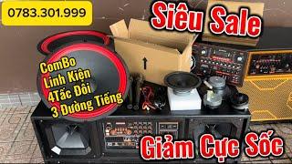 Combo Linh Kiện Loa Kéo 4Tấc Đôi 3 Đường Tiếng  Lên Loa Âm Thanh Sẽ Như Thế NàoTư Vấn0783.301.999