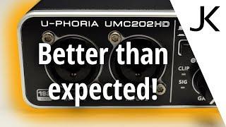 Behringer UMC202HD review with noise measurement
