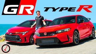 Honda Civic Type R vs Toyota GR Corolla  No Excuses