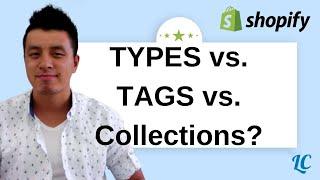 Shopify Collections vs Types vs Tags vs Vendors and how to use them properly