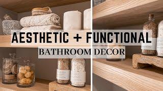 AESTHETIC & FUNCTIONAL BATHROOM DECOR  STYLING  2024