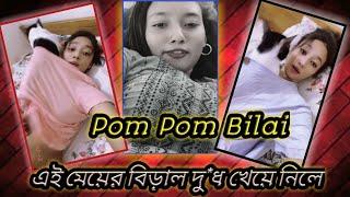 apsara_hasan roast Pom Pom Bilaipom pom bilai tiktok এই মেয়ের বিড়াল দু*ধ খেয়ে নিলে #roast #bilai