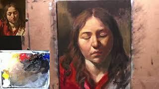 Acrylic Painting LIVE  Caravaggio Master Study