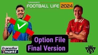 PES 2021 SP Football Life 2024 Option File V5 Final Version Complete Summer Transfers