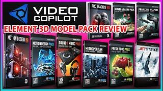 VIDEO COPILOT _ Element 3D _ Model Pack Review