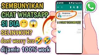 TERBARU 2024  Cara sembunyikan chat whatsapp terbaru - Cara sembunyikan chat wa tanpa arsip